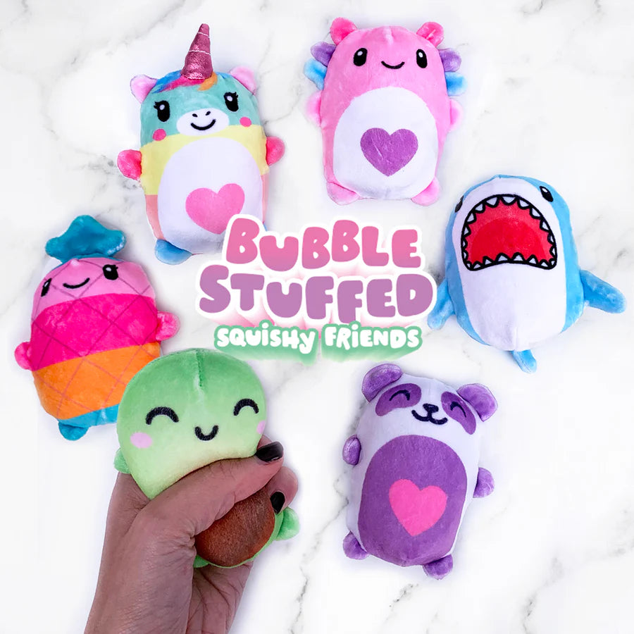 Bubble Stuffed Squishy Friends - Plush Wrapped Fidget Ball
